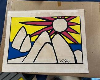 Alexander Calder original painting, signed