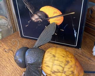 Solid brass bee light - Andrea by Sadek 