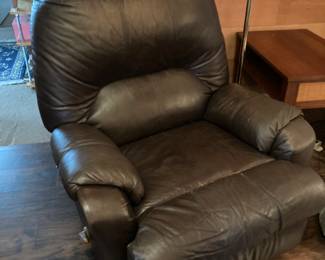 Soft black recliner 