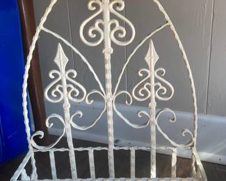 Heavy wrought iron planter