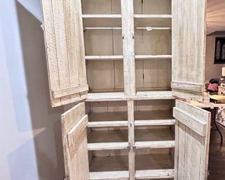 Interior of primitive cabinet