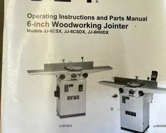 BID ITEM: 2007 Jet 6-inch Woodworking Jointer