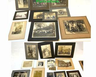 Lot 1642 22pcs Vintage Photographs Group Portraiture.