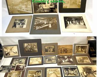 Lot 1645 23pcs Vintage Photographs Shops, Country stores, 