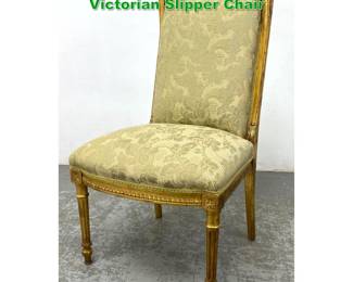 Lot 1734 French style Water Gold Gilt Victorian Slipper Chair 