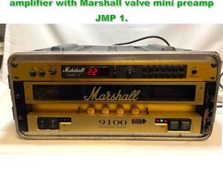 Lot 1759 Marshall 9100 dual Monobloc amplifier with Marshall valve mini preamp JMP 1. 