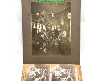 Lot 1639 Antique Santa Claus Christmas Photographs.
