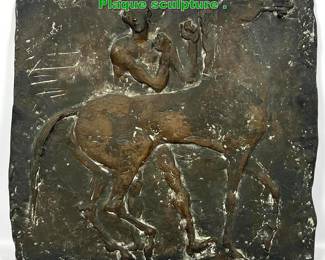 Lot 1399 F Mikorey Abstract Modern Bronze Plaque sculpture . 