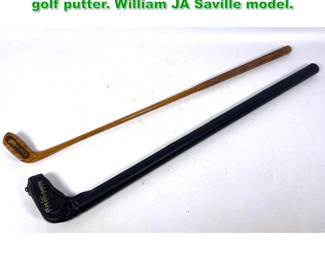 Lot 1700 Old Masters Originals. Solid wood golf putter. William JA Saville model. 
