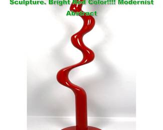 Lot 1316 Tony Allen, Peter Gest IKEA Doman Sculpture. Bright Red Color Modernist Abstract