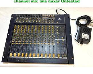 Lot 1763 BEHRINGER Eurorack MX 2004A 20 channel mic line mixer Untested 