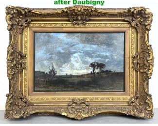 Lot 1689 Antique Oil Painting attributed to or after Daubigny