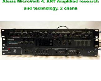 Lot 1764 3pc HiFi. Alesis 3630 compressor. Alesis MicroVerb 4. ART Amplified research and technology. 2 chann