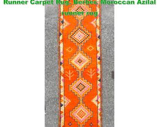 Lot 1823 2 11 X 11 8 Handmade Oriental Runner Carpet Rug. Berber. Moroccan Azilal runner rug