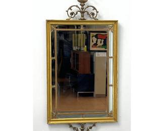 Lot 1751 French Style Gilt Wall Mirror. 