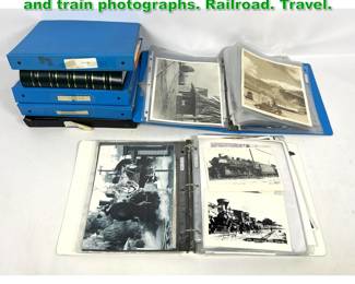 Lot 1634 Collection of early American west and train photographs. Railroad. Travel. 