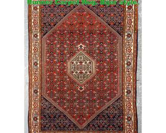 Lot 1811 3 9 X 5 9 Handmade Oriental Runner Carpet Rug. Bijar style.