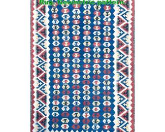Lot 1800 4 1 X 6 6 Handmade Kilim Carpet Rug. Geometric pattern. 