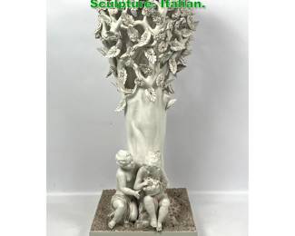Lot 1687 Simec Italy Porcelain Tree Form Sculpture. Italian. 