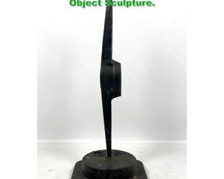 Lot 1407 CHRISTOPHER HILTEY Steel Found Object Sculpture. 