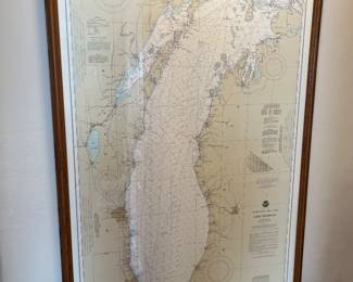 Map of Lake Michigan