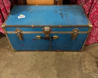 Vintage blue trunk