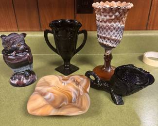 Slag glass