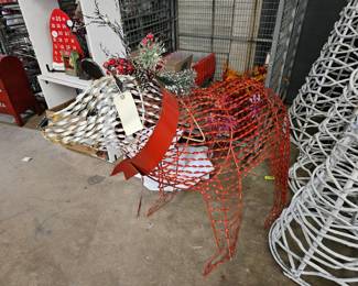 Metal christmas bear