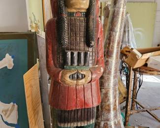 Wood cigar indian