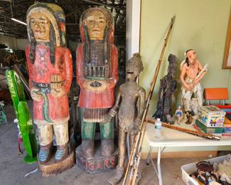 Wood Cigar store Indians 