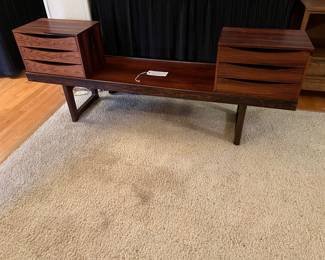 1960's Torbjorn Afdal Rosewood "Krobo" bench