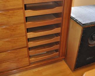 Vintage Danflex 5 piece bedroom set with tambour doors 