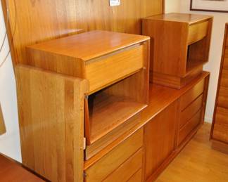 Vintage Danflex 5 piece bedroom set with tambour doors 