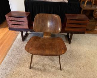 1950's Eames LCW 1st generation lounge chair