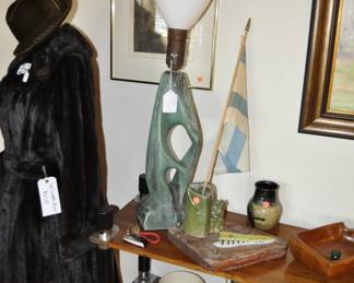 1950's signed Arpad Rosti table lamp 