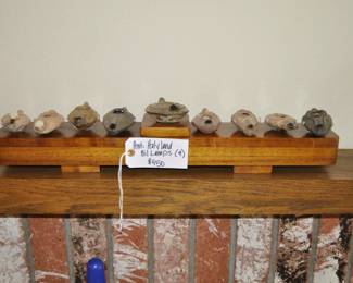 (9) antique 1st Century oil lamps