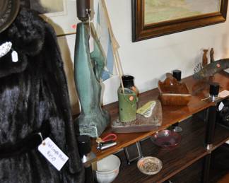 1950's signed Arpad Rosti table lamp 