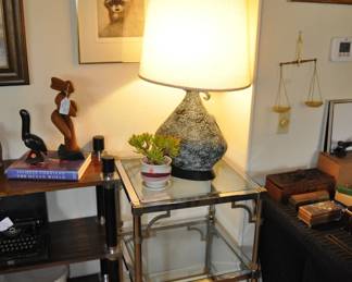 1950's Marcello Fantoni vase made into a table lamp