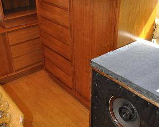 Vintage Danflex 5 piece bedroom set with tambour doors 