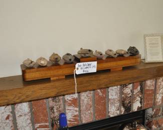 (9) antique 1st Century oil lamps