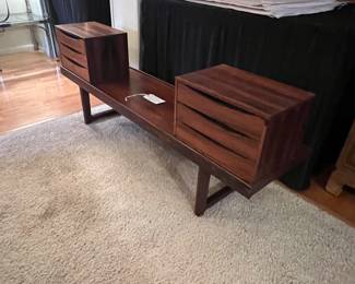  1960's Torbjorn Afdal Rosewood "Krobo" bench