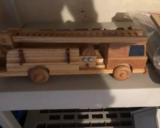 WOODEN FIRE ENGINE