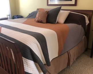 SLEIGH BED AND MATTRESS SET