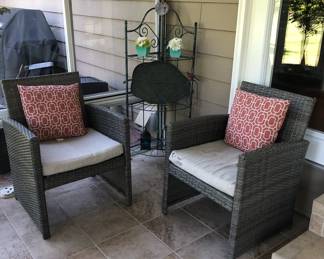 MATCHING  CHAIRS AND PART OF THE SET