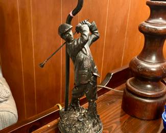 Golfer lamp