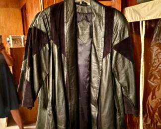 Stylish Black Leather suede jacket