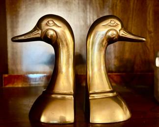 Brass Duck book ends
