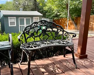 Iron rod bench