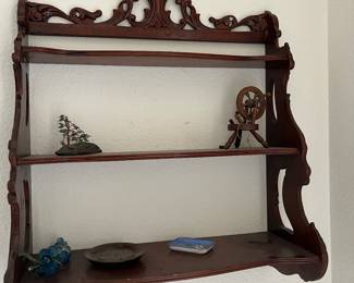 Vintage 3 tier wall shelf