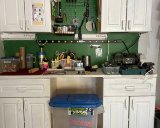 garage items and tools 